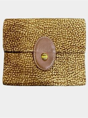 Borbonese by Redwall Suede Quail Partridge Eye Wallet Made in Italy